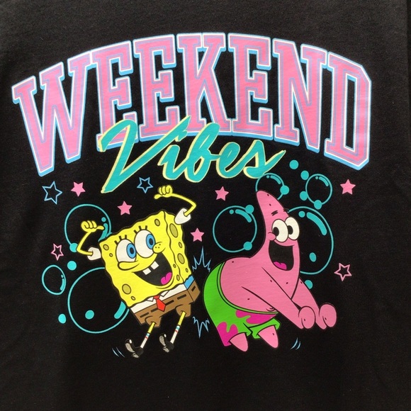 2-Pack SpongeBob Juniors Short & Long Sleeve Tees - Picture 5 of 9